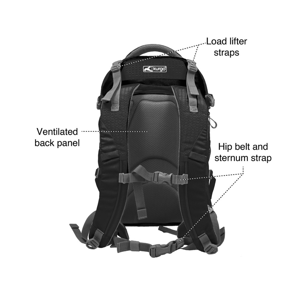Kurgo G-Train Dog Carrier Backpack, Black - Picture 11 of 13